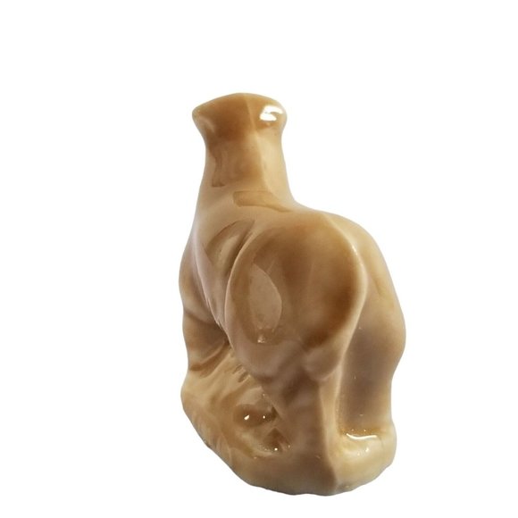 Wade Whimsies Brown Rhino Miniature Ceramic Figure Animal Figurine Red Rose Tea - Picture 4 of 7